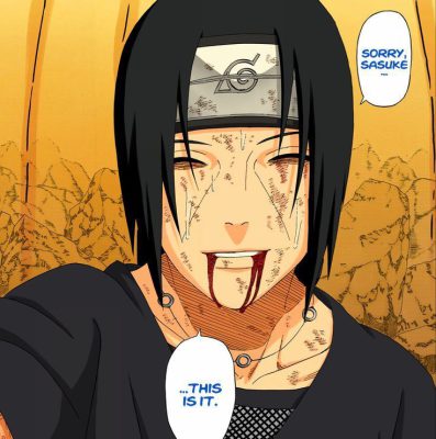 1000039958 ایتاچی اوچیها (Itachi Uchiha) اعجوبه‌ی قبیله اوچیها از دهکده کونوهاگاکوره بود که همچنین در مقطعی به عنوان یک کاپیتان آنبو خدمت کرده است. او برادر ساسوکه اوچیها است.